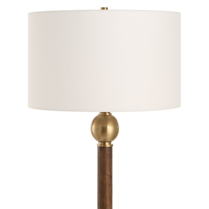 Uttermost - 30448 - One Light Floor Lamp - Keros - Dark Oak Wood