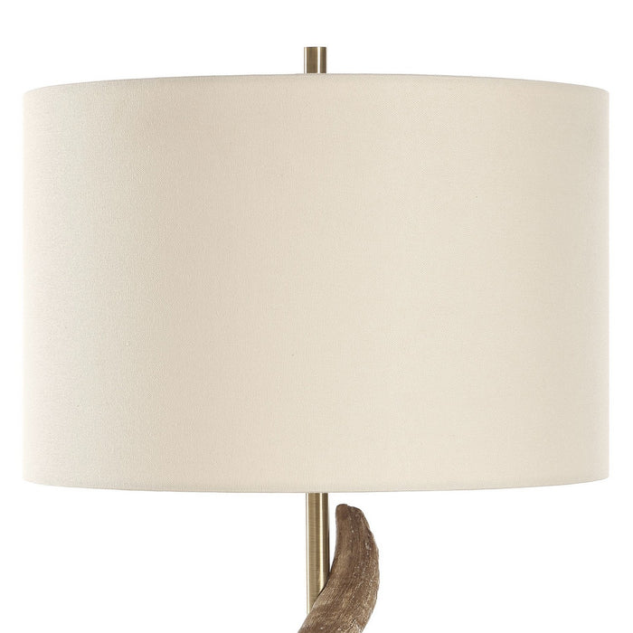 Uttermost - 30456 - One Light Table Lamp - Rams - Antique Brass