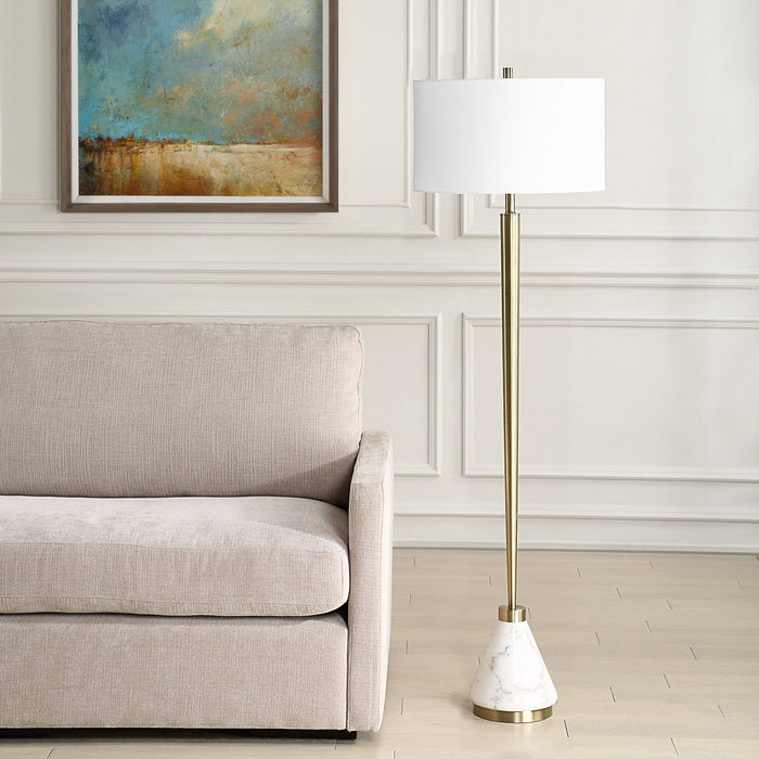 Uttermost - 30515 - One Light Floor Lamp - Curran - Brass