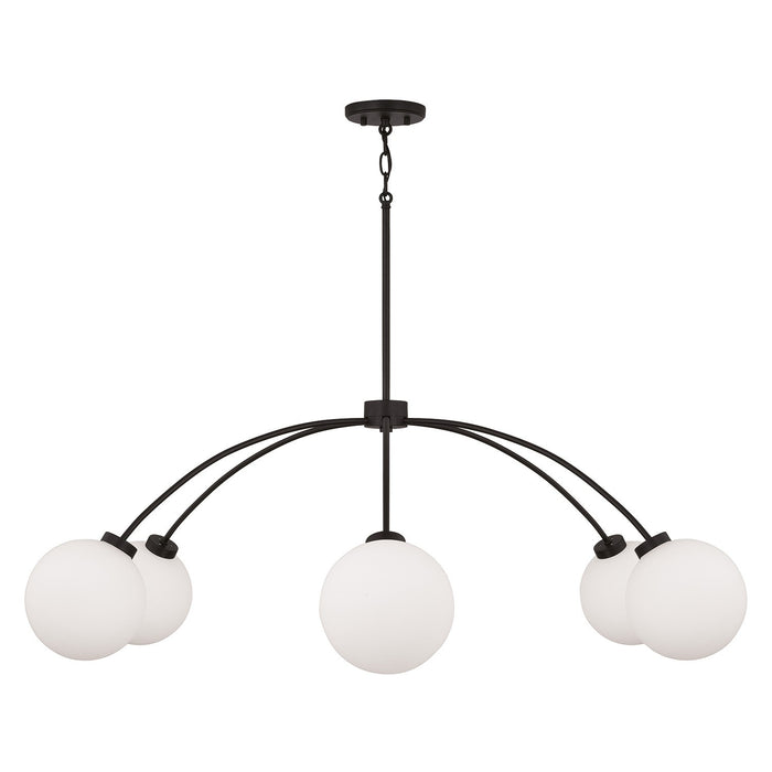 Capital Lighting - 457161BI-557 - Six Light Chandelier - Amos - Black Iron