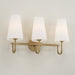 Capital Lighting - 155231AD-550 - Three Light Vanity - Averitt - Aged Brass