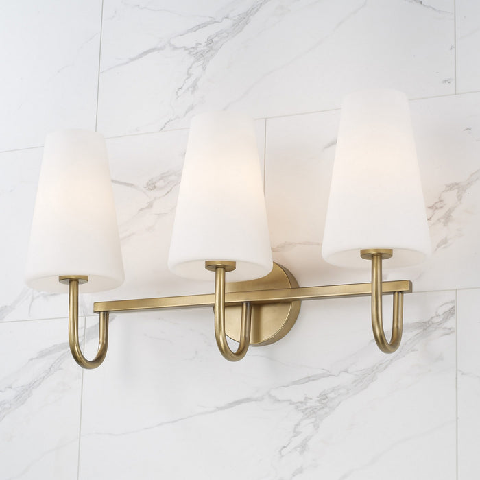 Capital Lighting - 155231AD-550 - Three Light Vanity - Averitt - Aged Brass