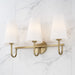 Capital Lighting - 155231AD-550 - Three Light Vanity - Averitt - Aged Brass