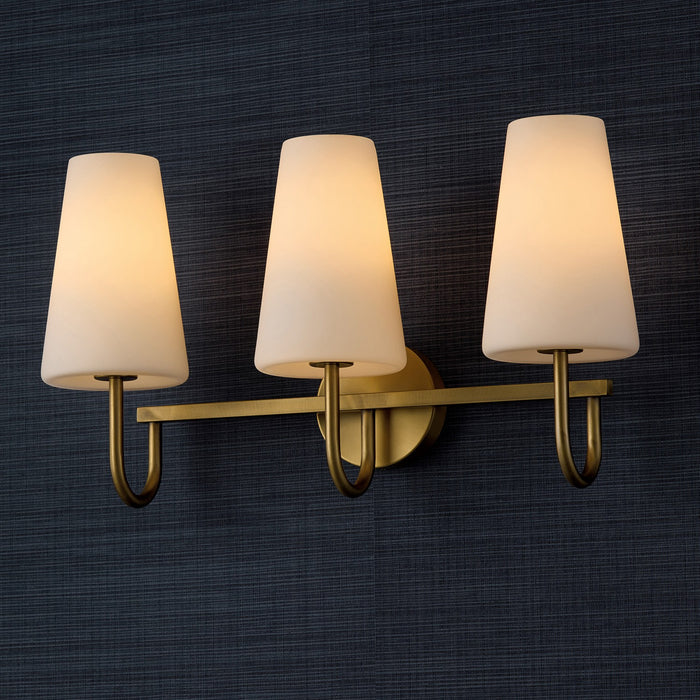 Capital Lighting - 155231AD-550 - Three Light Vanity - Averitt - Aged Brass