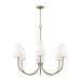 Capital Lighting - 455261AD-550 - Six Light Chandelier - Averitt - Aged Brass