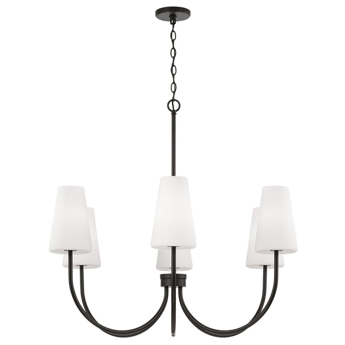 Capital Lighting - 455261MB-550 - Six Light Chandelier - Averitt - Matte Black