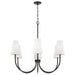 Capital Lighting - 455261MB-550 - Six Light Chandelier - Averitt - Matte Black