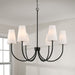 Capital Lighting - 455261MB-550 - Six Light Chandelier - Averitt - Matte Black