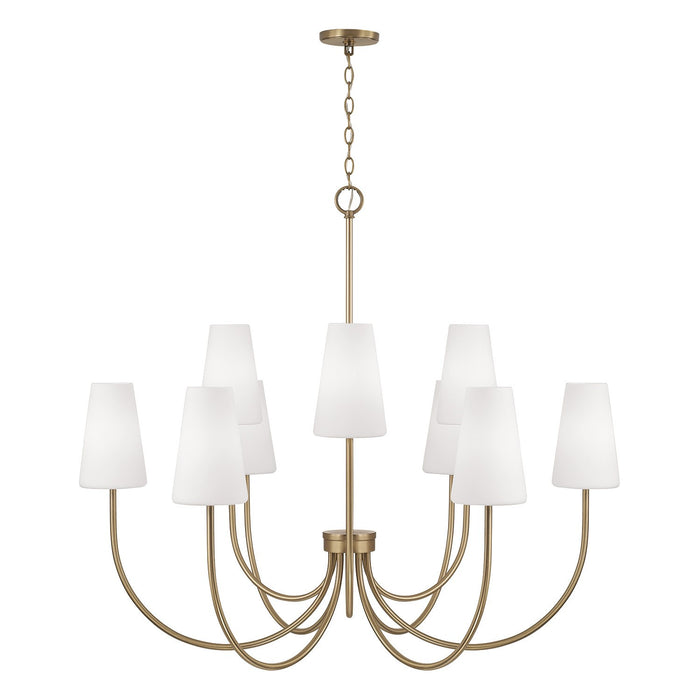 Capital Lighting - 455291AD-550 - Nine Light Chandelier - Averitt - Aged Brass