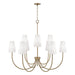 Capital Lighting - 455291AD-550 - Nine Light Chandelier - Averitt - Aged Brass