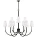 Capital Lighting - 455291MB-550 - Nine Light Chandelier - Averitt - Matte Black