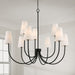 Capital Lighting - 455291MB-550 - Nine Light Chandelier - Averitt - Matte Black