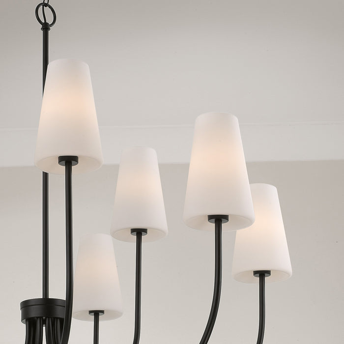 Capital Lighting - 455291MB-550 - Nine Light Chandelier - Averitt - Matte Black