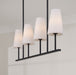 Capital Lighting - 855241MB-550 - Four Light Island Pendant - Averitt - Matte Black