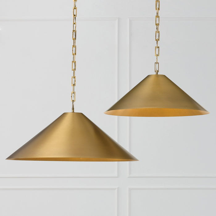 Capital Lighting - 356711AD - One Light Pendant - Avery - Aged Brass