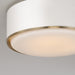 Capital Lighting - 254831RE - Three Light Flush Mount - Carlton - Matte Brass and White