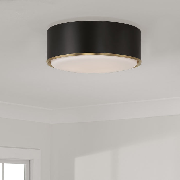 Capital Lighting - 254831RK - Three Light Flush Mount - Carlton - Matte Brass and Black