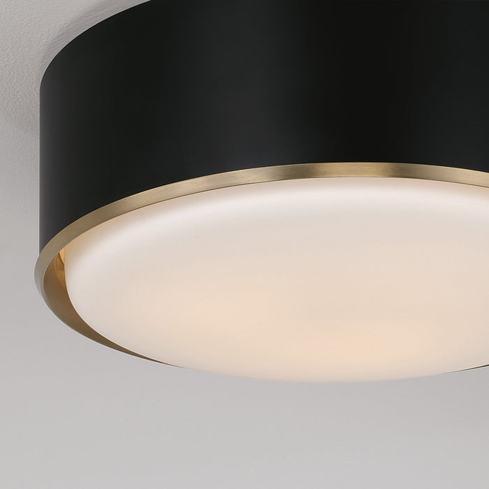 Capital Lighting - 254831RK - Three Light Flush Mount - Carlton - Matte Brass and Black