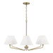 Capital Lighting - 456661AD-714 - Six Light Chandelier - Chadwick - Aged Brass