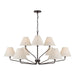 Capital Lighting - 456691ES-713 - Nine Light Chandelier - Chadwick - Espresso