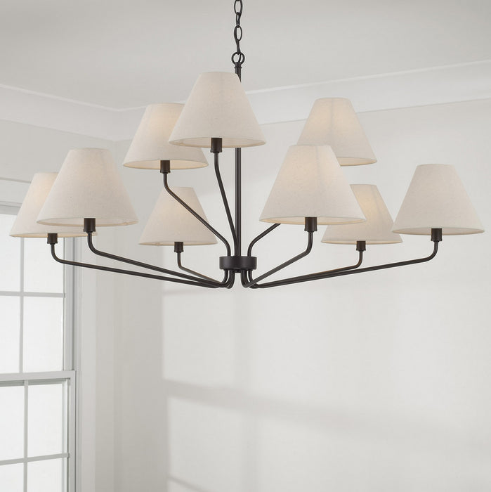 Capital Lighting - 456691ES-713 - Nine Light Chandelier - Chadwick - Espresso