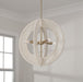 Capital Lighting - 349843MA - Four Light Pendant - Delaney - Matte Brass