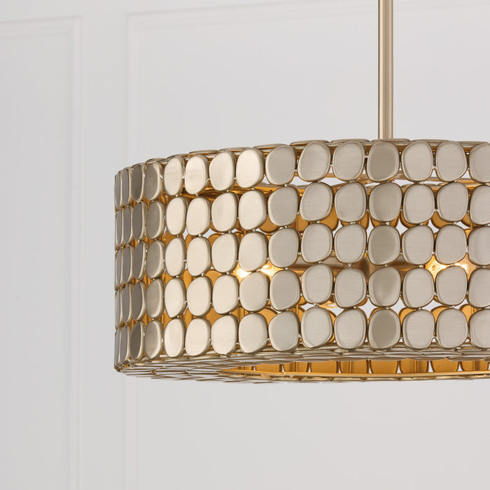 Capital Lighting - 354141HB - Four Light Pendant - Eliana - Champagne Brass