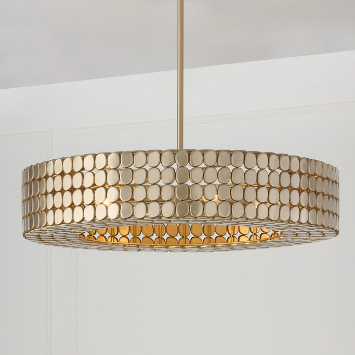 Capital Lighting - 454141HB - Four Light Chandelier - Eliana - Champagne Brass