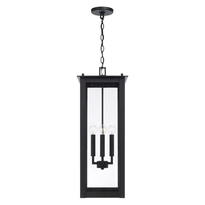 Capital Lighting - 934644BK - Four Light Outdoor Hanging Lantern - Hunt - Black