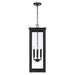 Capital Lighting - 934644BK - Four Light Outdoor Hanging Lantern - Hunt - Black