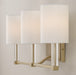 Capital Lighting - 157031MA-715 - Three Light Vanity - Ingrid - Matte Brass