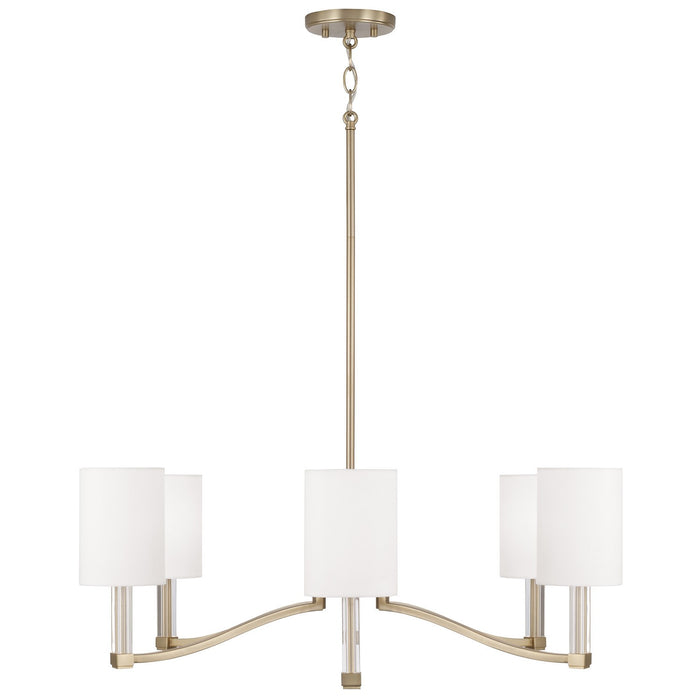 Capital Lighting - 457061MA-715 - Six Light Chandelier - Ingrid - Matte Brass