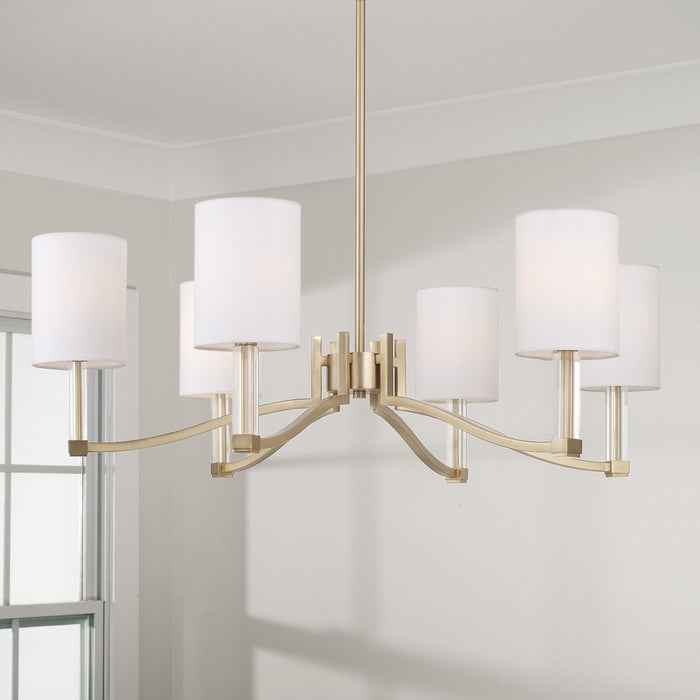 Capital Lighting - 457061MA-715 - Six Light Chandelier - Ingrid - Matte Brass