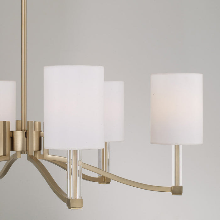 Capital Lighting - 457061MA-715 - Six Light Chandelier - Ingrid - Matte Brass