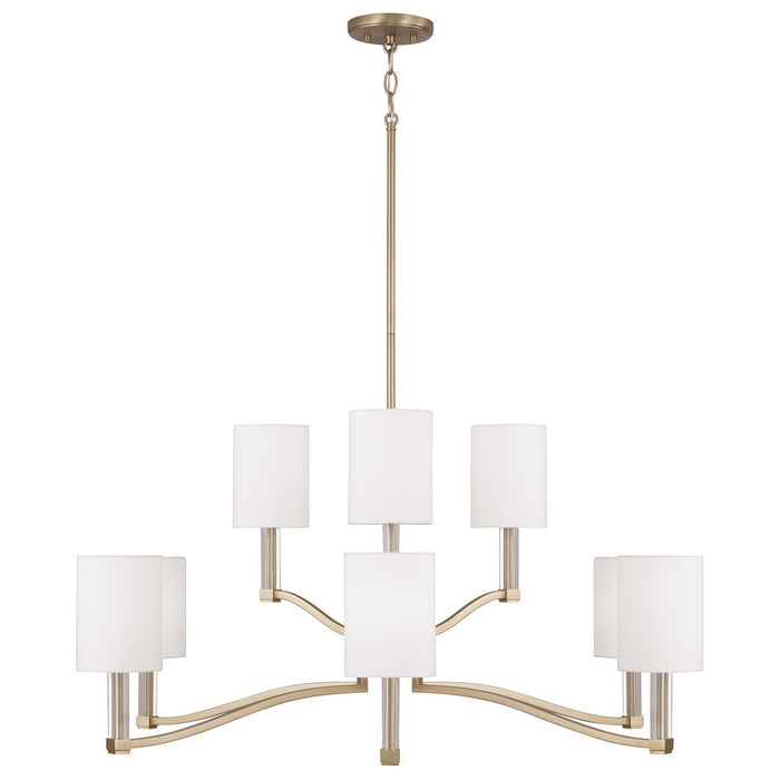 Capital Lighting - 457091MA-715 - Nine Light Chandelier - Ingrid - Matte Brass