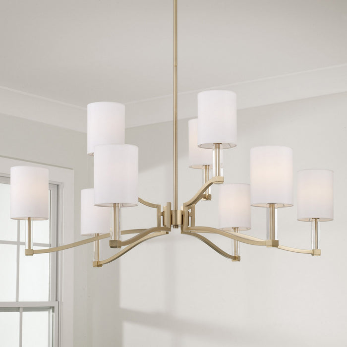 Capital Lighting - 457091MA-715 - Nine Light Chandelier - Ingrid - Matte Brass