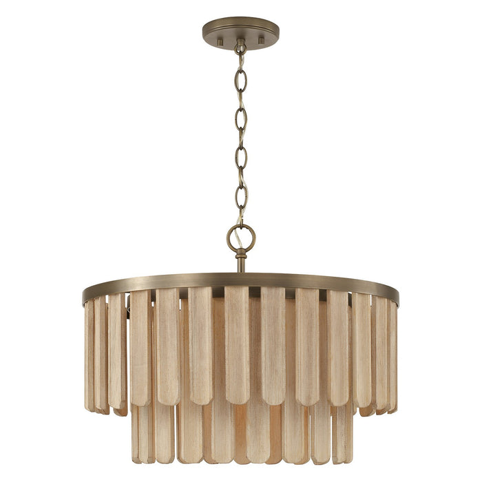 Capital Lighting - 255611DR - One Light Semi Flush Mount - Jada - Dark Brass