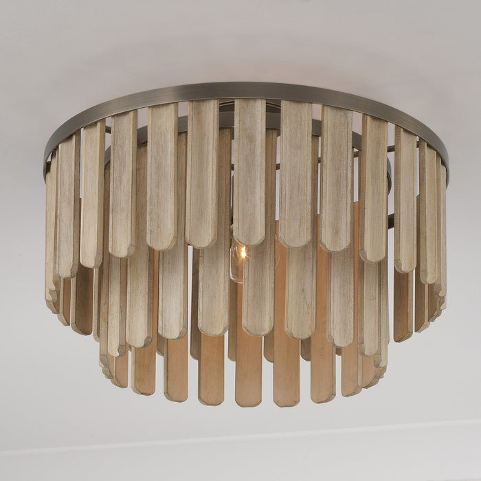 Capital Lighting - 255611DR - One Light Semi Flush Mount - Jada - Dark Brass