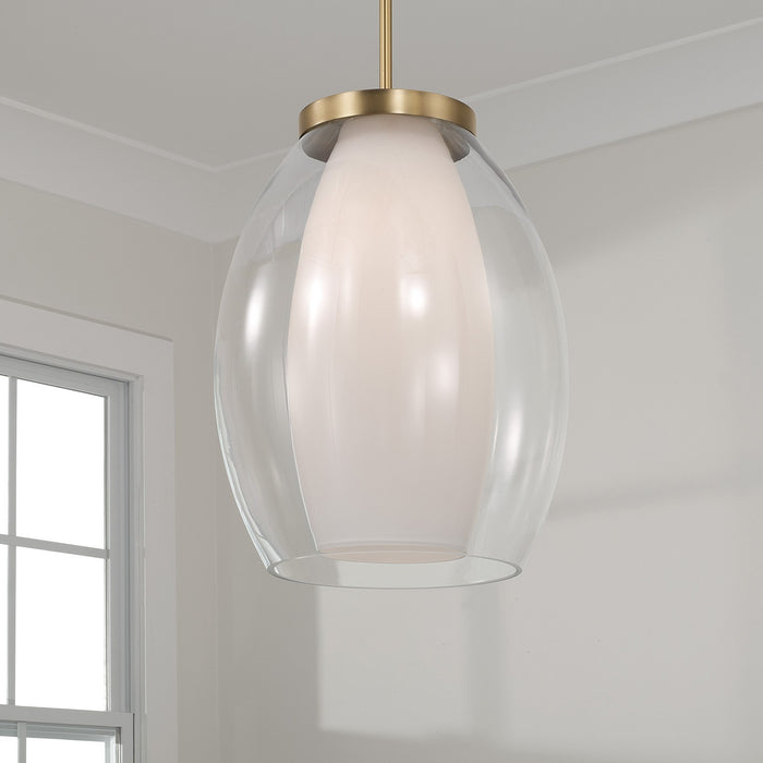 Capital Lighting - 355911AD - One Light Pendant - Joss - Aged Brass