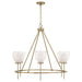 Capital Lighting - 455961AD - Six Light Chandelier - Joss - Aged Brass