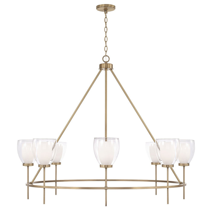 Capital Lighting - 455981AD - Eight Light Chandelier - Joss - Aged Brass