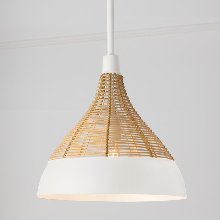 Capital Lighting - 353911WE - One Light Pendant - Kali - Matte White