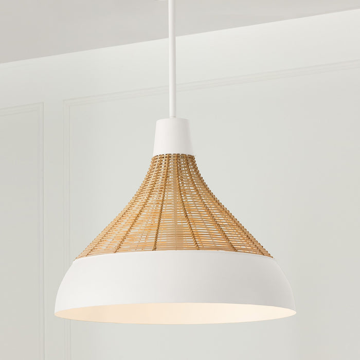 Capital Lighting - 353912WE - One Light Pendant - Kali - Matte White