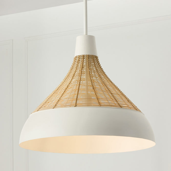 Capital Lighting - 353912WE - One Light Pendant - Kali - Matte White