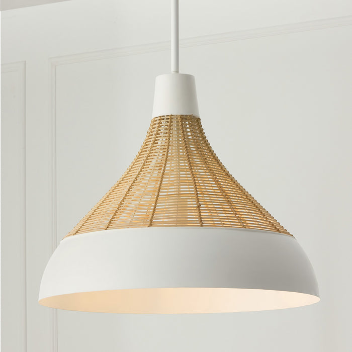 Capital Lighting - 353912WE - One Light Pendant - Kali - Matte White