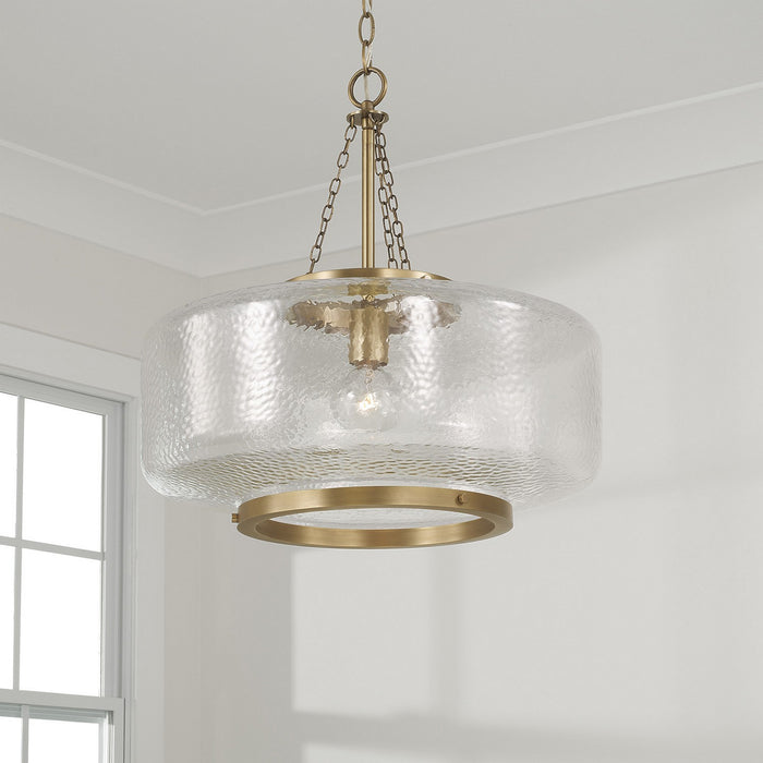 Capital Lighting - 355311AD - One Light Pendant - Landon - Aged Brass