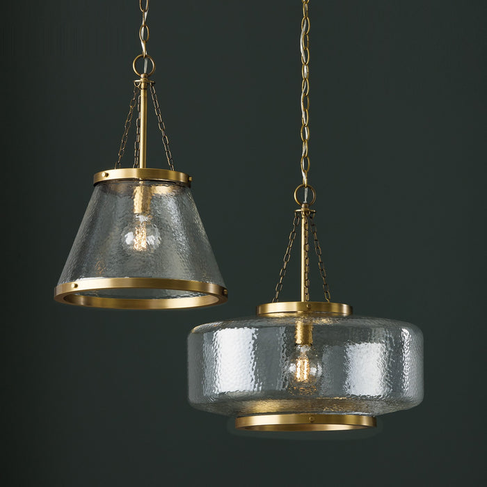 Capital Lighting - 355311AD - One Light Pendant - Landon - Aged Brass