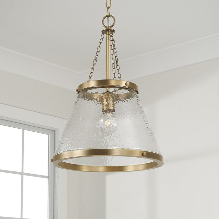 Capital Lighting - 355312AD - One Light Pendant - Landon - Aged Brass