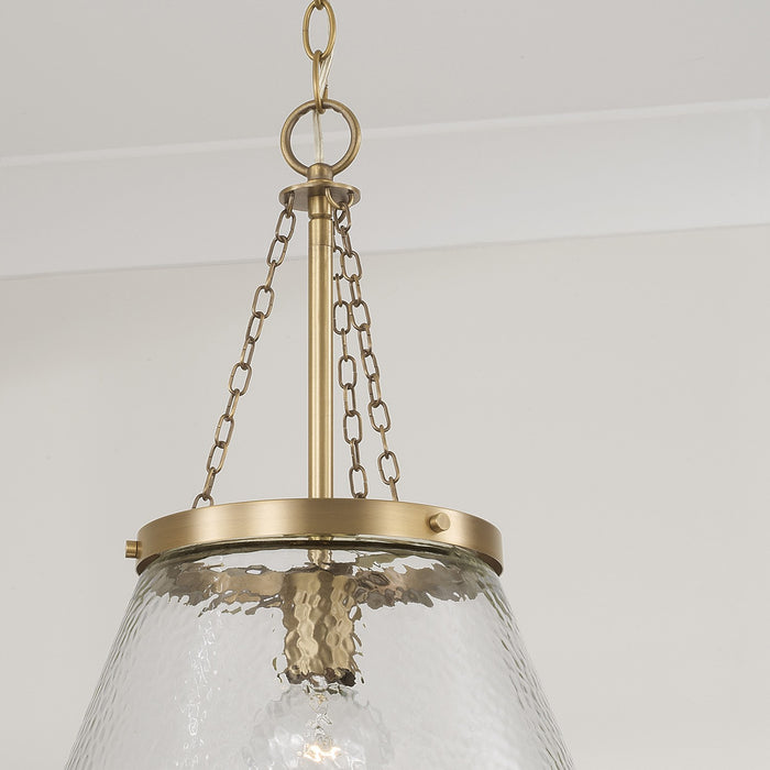 Capital Lighting - 355312AD - One Light Pendant - Landon - Aged Brass