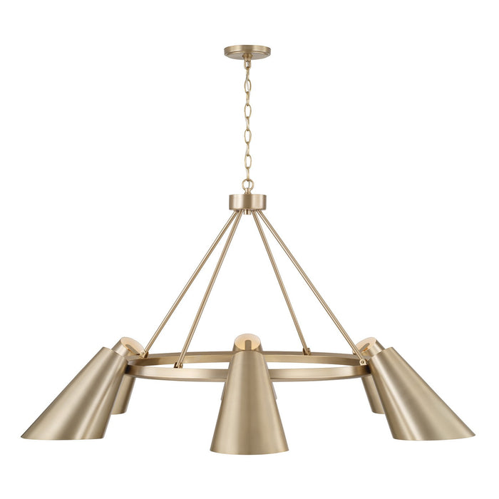 Capital Lighting - 454961MA - Six Light Chandelier - Leo - Matte Brass